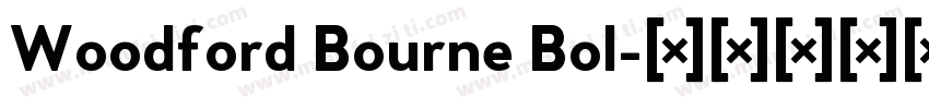 Woodford Bourne Bol字体转换